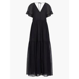 Buy V Back Chiffon Dresses With Sleeves Elegant Look, Suitable for Beach |  Alibaba.com
