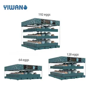 ماكينة تفريخ دجاج 64-320 بيضة للاستخدام المنزلي من YIWAN للبيع بالجملة ، حاضنة بيضة 128 للبيع