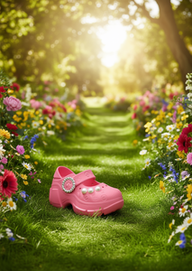 Zoccoli con Piattaforma e Perle Stile Mary Jane Estivi con Punta Chiusa Suola in EVA Morbida e Leggera Taglia 27 - Product Image 2