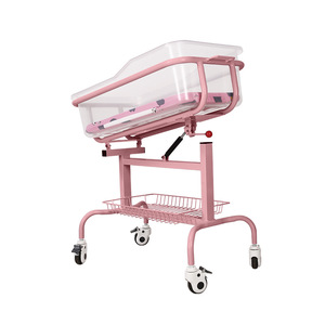 Có thể điều chỉnh & nghiêng Tính năng ABS xe đẩy di động giường cho chăm sóc trẻ sơ sinh ngăn ngừa sữa tràn đồ nội thất bệnh viện - Product Image 1