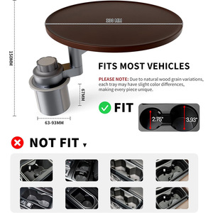 ถาดวางของบนเบาะนั่งผู้โดยสารใน<span class=keywords><strong>รถ</strong></span>ยนต์ - ชั้นวางของพร้อมที่วางโทรศัพท์และที่วางแก้วสำหรับเครื่องดื่ม/กาแฟ (อุปกรณ์ตกแต่งภายใน<span class=keywords><strong>รถ</strong></span>ยนต์) - Product Image 4