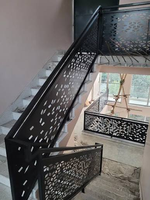 Reilbu – Balustrades et mains courantes modernes en acier inoxydable et aluminium découpées au laser, haut de gamme, pour escaliers et écrans d'intimité, à monter soi-même