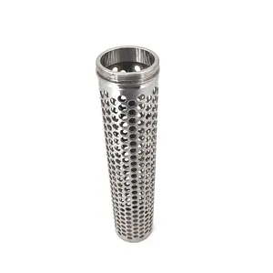 BEILANG Wire Mesh Filter Cylinder Tube Strainer Baskets Stamped Metal Well Pipe Screens Welded Perforated Tubes