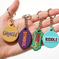 Llaveros Personalizados de PVC y Goma Suave con Logotipo de Dibujos Animados y Anime - Regalo de Fábrica, Resistentes al Agua, Impresión UV Personalizada