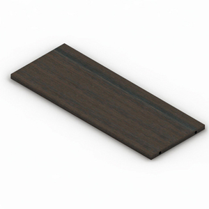 Estante de madera 38x100x2,5 cm blanco brillante con orificios de fijación para armarios de salón - Product Image 3