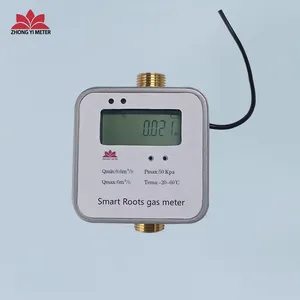 Medidor de gas tipo raíces LPG sin válvula/medidor de gas inteligente sin válvula para lectura de medidor remoto