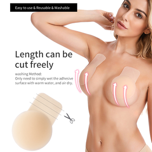 Penutup Puting Payudara Wanita Seksi, Push Up, Tanpa Jahitan, Tak Terlihat, Super Lengket, Pengangkat Payudara, Tahan Air, Dapat Digunakan Kembali - Product Image 3