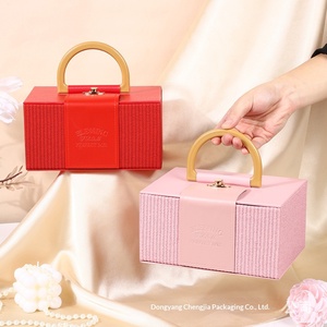 En stock, boîtes cadeaux cosmétiques portables de luxe, emballages pour pulls, boîtes en cuir PU pour mariage, bonbons, boîtes de demande en mariage pour demoiselles d'honneur - Product Image 4