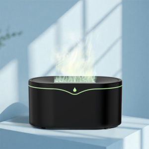 Hot Sale Simulation Flame Humidifier Aromatherapy Machine Usb Ultrasonic Essential <b>Oil</b> Aroma Fire Flame <b>Diffuser</b> - Product Image 2