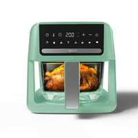 Anbolife Nueva Freidora de Aire Visible de Vidrio de 4.5L 1500W con Pantalla Táctil Digital 40-200 ℃   8 Menús Preestablecidos Sin Aceite Sin PFAS No Tóxicos OEM ODM