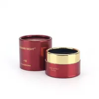 Emballage cosmétique en papier kraft recyclé écologique imprimé sur mesure, tube cylindrique, boîte cadeau ronde pour parfum