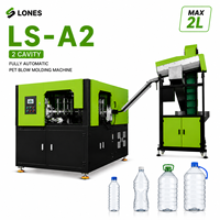 Machine de soufflage automatique Mitsubishi PLC LS-A2 à 2 cavités pour bouteilles PET, capacité max. 2L, pour eau, jus et boissons gazeuses