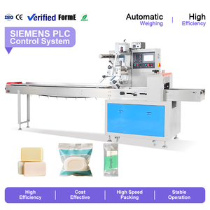 Fully Automatic Horizontal Wrapping Flow Packaging Machine Soap <b>Bath</b> <b>Sponge</b> Scented Tea Packaging Machine - Product Image 1