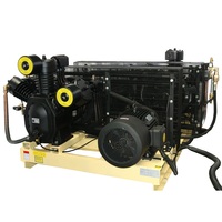 Nouveau compresseur d'air à piston lubrifié 30 bar 90 CFM, stationnaire, refroidi par air, moteur alternatif, 380V, certifié CE