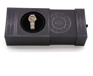 Thiết kế giá bán buôn sang trọng đồng hồ bao bì hộp đồng hồ ngăn kéo hộp 10 bức ảnh trường hợp bao bì hiển thị hộp đồng hồ tùy chỉnh - Product Image 2