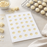 Moule en silicone pour chocolat en forme de boule, qualité alimentaire, antiadhésif, sans BPA, plateau en silicone, décoration de gâteaux, moule à bonbons, moule à résine