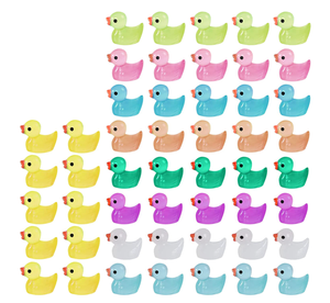 Trong suốt ba chiều nhựa đồ chơi vịt Phụ kiện cho DIY Thủ công mỹ nghệ nhà búp bê mặt hàng trang trí - Product Image 1