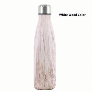 304 Stainless Steel 800Ml Sports <b>Bottle</b> Creative Wood Grain Design Luxury Vacuum <b>Thermos</b> Modern Style Gift With Straw - Product Image 6