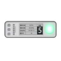 Étiquette électronique d'entrepôt Picksmart avec bouton tactile, système WMS PTL, écran d'affichage E Ink, étiquette de picking à lumière LED
