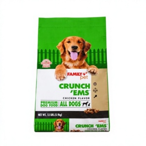 Sac d'emballage tissé imprimé de qualité alimentaire pour aliments pour chiens, saveur poulet, en matériau BOPP, pour tous les chiens, pour expédition - Product Image 1