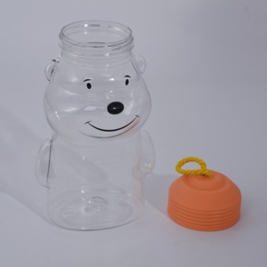 Baril en PET de 450 ml en forme spéciale avec bouchon à vis pour aliments pour bébés, bonbons, chocolat, haricots solubles, biscuits - Product Image 2