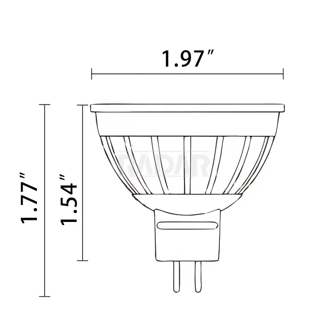 DC24V MR16は庭の照明器具のための球根3W5W 7Wを導きました