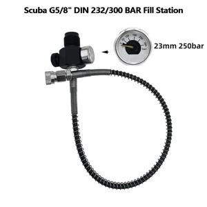 Adaptador de Carga para Estación de Llenado G5/8" DIN 232/300 BAR, para Tanque Grande de Buceo a Botella Pequeña, 250 Bar, 40 MPa, 6 Kpsi - Product Image 3