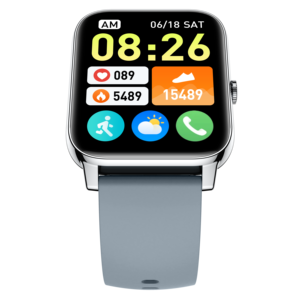 Montre connectée P90 à usage quotidien, écran carré complet, étanche, Bluetooth 4.0, charge magnétique, montre-bracelet décontractée - Product Image 1