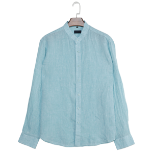 Nuove Camicie in <span class=keywords><strong>Lino</strong></span> da <span class=keywords><strong>Uomo</strong></span> a Maniche Lunghe, Design Personalizzabile in Vari Colori - Product Image 1