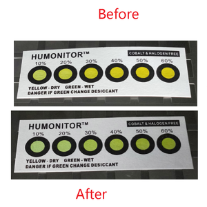 Cobalt và Halogen miễn phí độ ẩm chỉ số thẻ 6 chấm màu vàng sang màu xanh lá cây - Product Image 4
