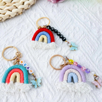 Porte-clés personnalisé en forme de papillon arc-en-ciel, cadeau pour enseignant, porte-clés artisanal, cadeau de remerciement unique
