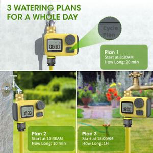 Arroseur de jardin intelligent Android à piles, design barre, écran OLED <2 pouces, contrôle par application, matériau ABS, automatique - Product Image 4