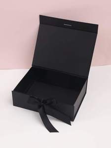 Hot Sale Custom Foldable Magnetic Closure Gift Boxes Magnet Flap Clothing Paper <b>Box</b> Ribbon Luxury Cardboard Matt Lamination - Product Image 6