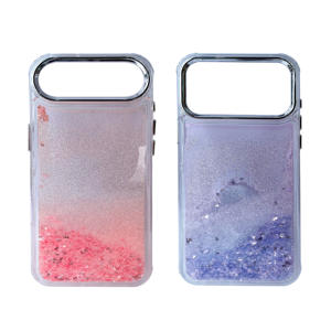 Étui acrylique transparent magnétique à paillettes à la mode pour iPhone 16 Pro Max/11/12/13/14/15 Plus-Cadeau de fête des pères et de Pâques - Product Image 4