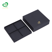 Boîte-cadeau de luxe en carton dur noir Offre Spéciale avec fermeture magnétique Option de logo personnalisé Caractéristique étanche Bonne qualité pour les bijoux
