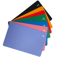 Services de conception Cartes NFC vierges personnalisées 213 215 216 RFID Tap Tag Business 13,56 MHz Noir mat PVC Cartes RFID NFC Tap