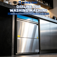Lave-tasses sous comptoir OEM ODM, directement de l'usine, durable, de qualité alimentaire, machine à laver les verres commerciale pour verres à vin, bière et cocktails