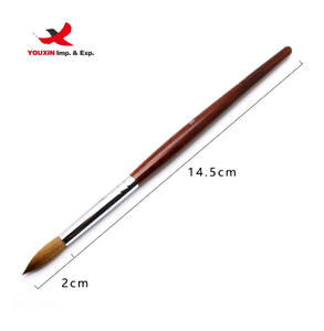 Lot de brosses à ongles à manche en bois, fabrication chinoise, prix bas, tailles de têtes allemandes 8, pour achats groupés #   22 #   Poils de brosse à cheveux pour usage professionnel - Product Image 6