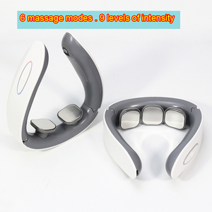 Masseur de cou et d'épaules intelligent électrique rechargeable sans fil en forme de U, chauffant par impulsions TENS, certifié CE, OEM, très vendu - Product Image 4