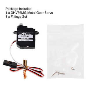 JX Servo DHV56MG DS Digital Coreless 1.2kg 0.10sec Metal Gear HV 5.6g DC4.8V-7.4V 1520s/330Hz <b>RC</b> Cars/<b>Drones</b> DIY Private Mold - Product Image 6