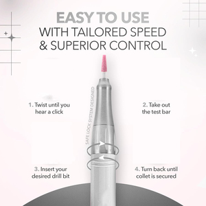 เครื่องเจียรเล็บไร้สายแบบชาร์จไฟได้ รุ่นใหม่ ปี 2026 มอเตอร์ไร้แปรงถ่าน Ultra Smooth กำลังไฟ 85 วัตต์ - Product Image 4