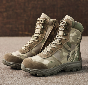 DFB0425 Winter <b>fleece</b> Camouflage tactical <b>boots</b> - Product Image 3