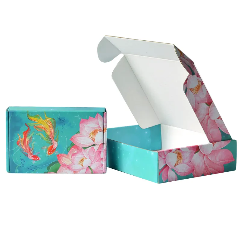 Luxus benutzer definierte Pappe Versand Versand boxen Wellpappe Tube Verpackung Karton mit Papier Geschenk box für Thailand