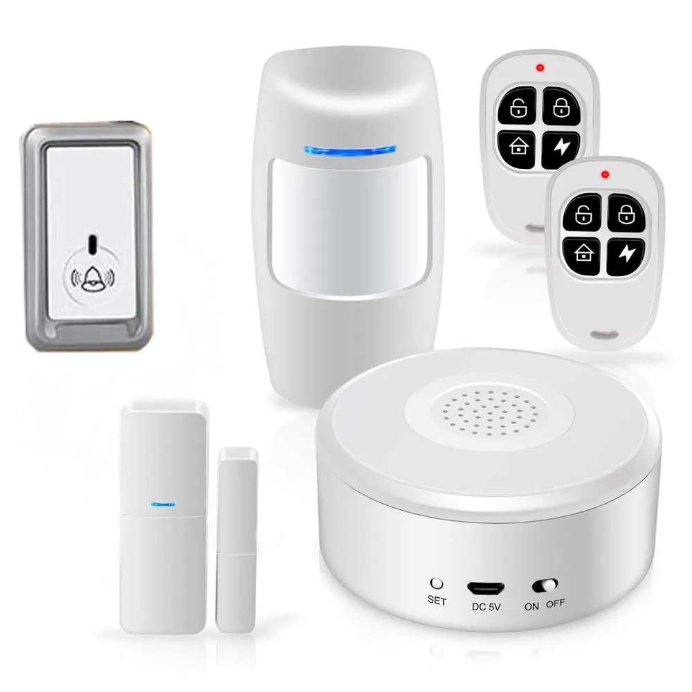 Tuya Hệ Thống An Ninh Gia Đình Thông Minh WiFi Còi Báo Động Bộ Dụng Cụ Nhà Thông Minh 6 Món Điều Khiển Báo Động Chống Trộm Và Ứng Dụng