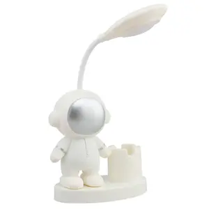 2023 JCX/multifunzionale cartoon astronaut nightlight temperamatite portamatite ricarica USB protezione per gli occhi lampada da tavolo a Led