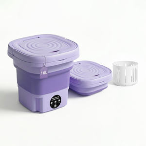 Mini-lave-linge pliable 9L avec essoreuse pour sous-vêtements et chaussettes - Product Image 1