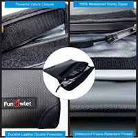Sac ignifuge imperméable isolé par fermeture à glissière réutilisable personnalisé de taille certifiée