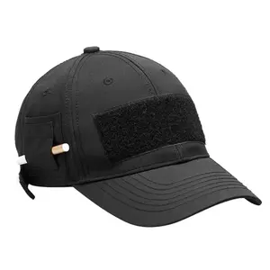 Kappen Neue Mode Applique Patches Benutzer definiertes Logo Baseball Cap Velcro-Patch Hut mit Tasche