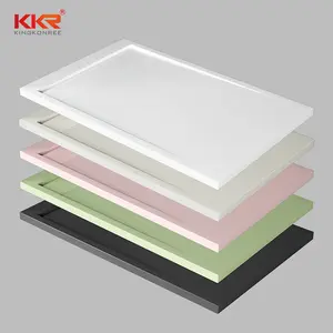 KKR custom made resin shower tray rectangular 900 floor base resin stone shower tray showers