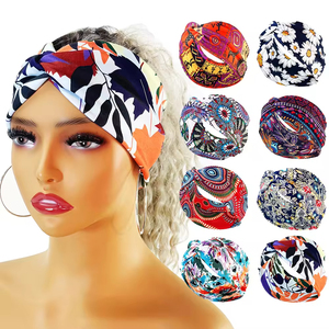 Nueva Diadema Deportiva Europea y Americana, Elástica, Absorbente de Sudor, Multicolor, de Poliéster, Lista para Usar, Venta al Por Mayor - Product Image 1